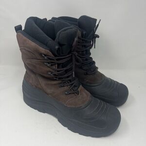 Quest Mens Pac 2 Insulated Ultra Insulation Leather Upper Snow Boots Size 11